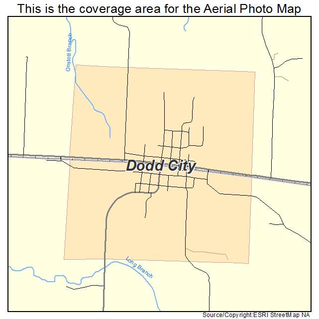 Dodd City, TX location map 