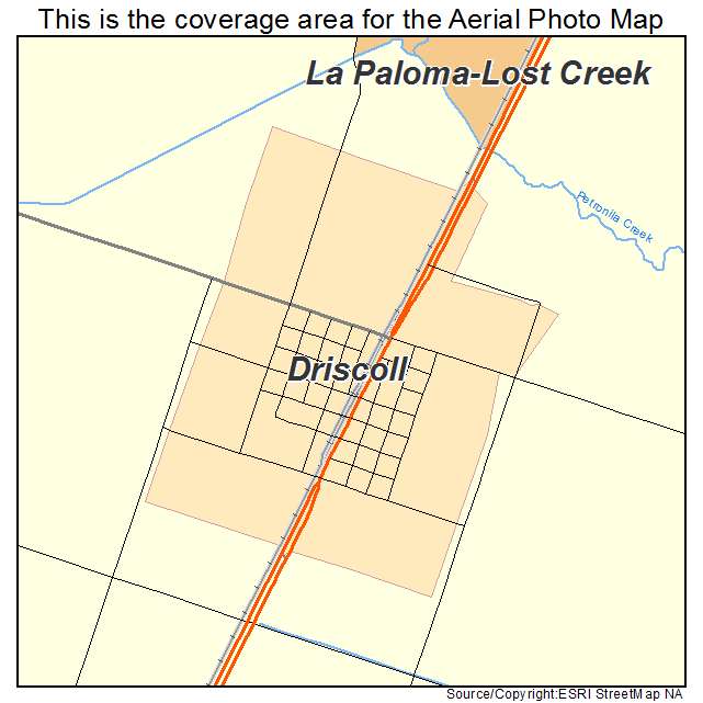 Driscoll, TX location map 