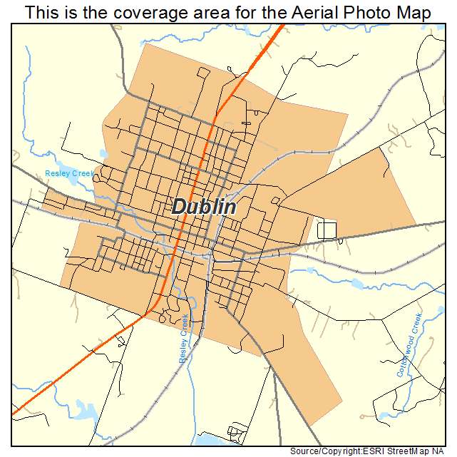 Dublin, TX location map 