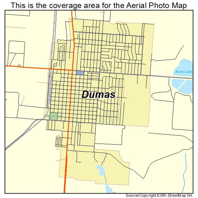 Dumas, TX location map 