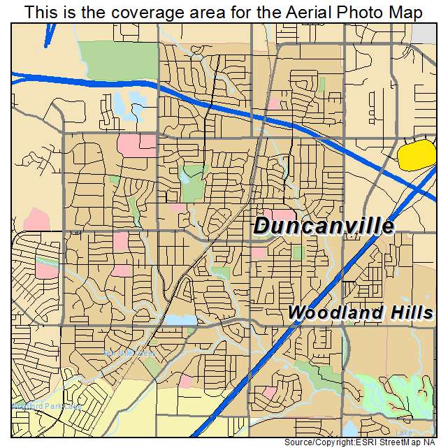 Duncanville, TX location map 