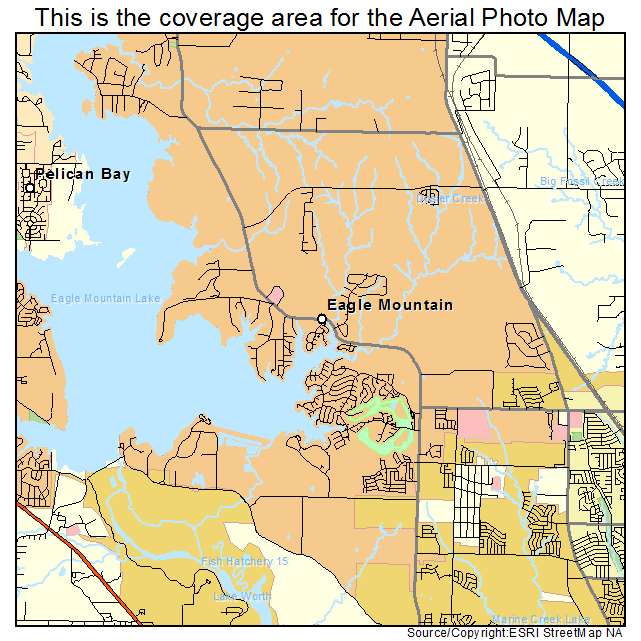 Eagle Mountain, TX location map 