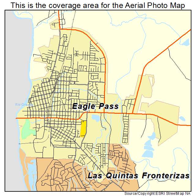 Eagle Pass, TX location map 