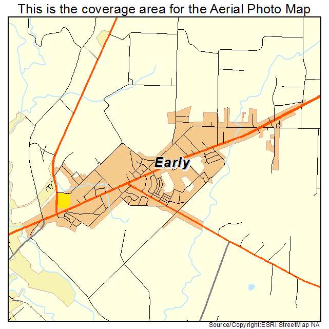 Early, TX location map 