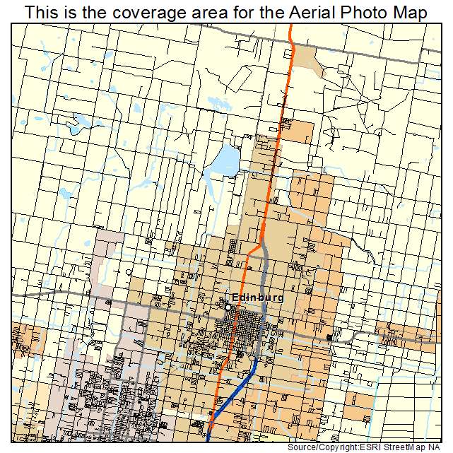 Edinburg, TX location map 