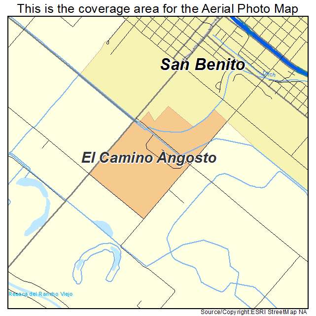 El Camino Angosto, TX location map 