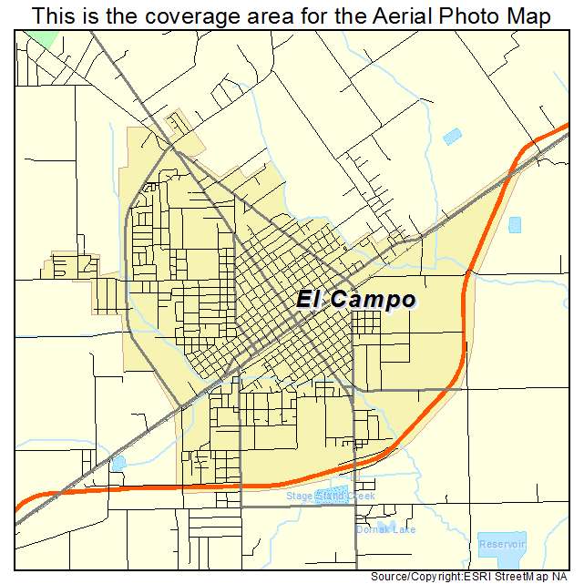 El Campo, TX location map 