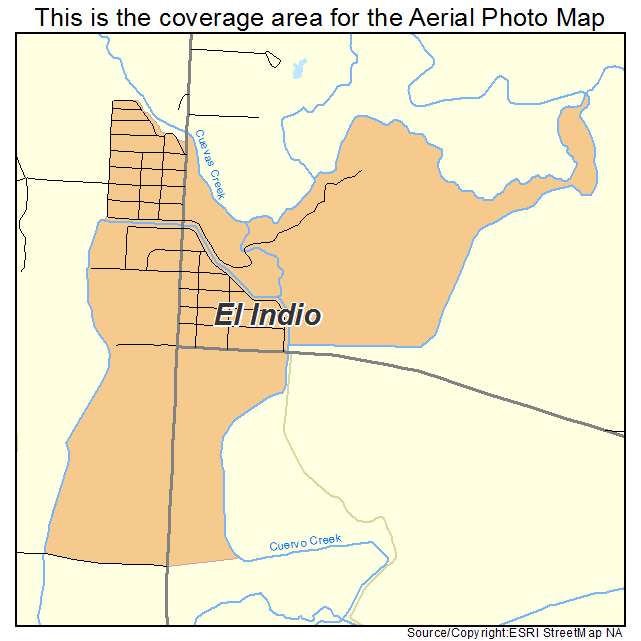 El Indio, TX location map 
