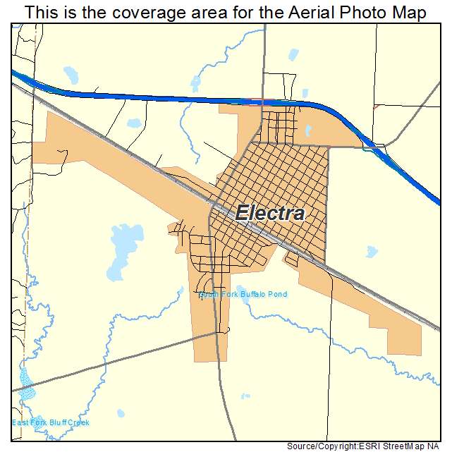 Electra, TX location map 