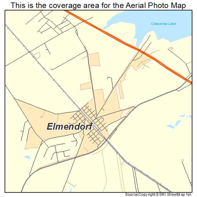 Elmendorf, TX location map 