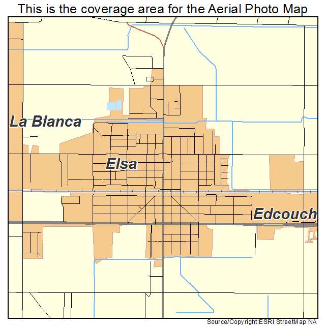 Elsa, TX location map 