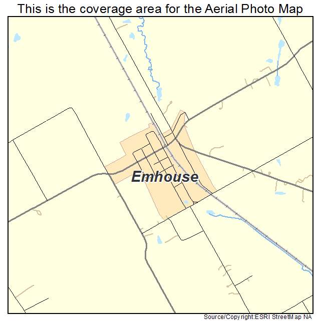 Emhouse, TX location map 