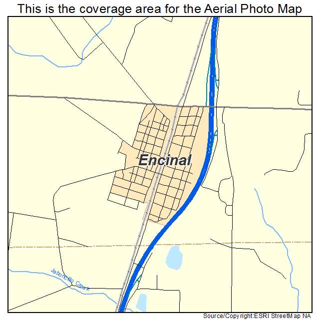 Encinal, TX location map 