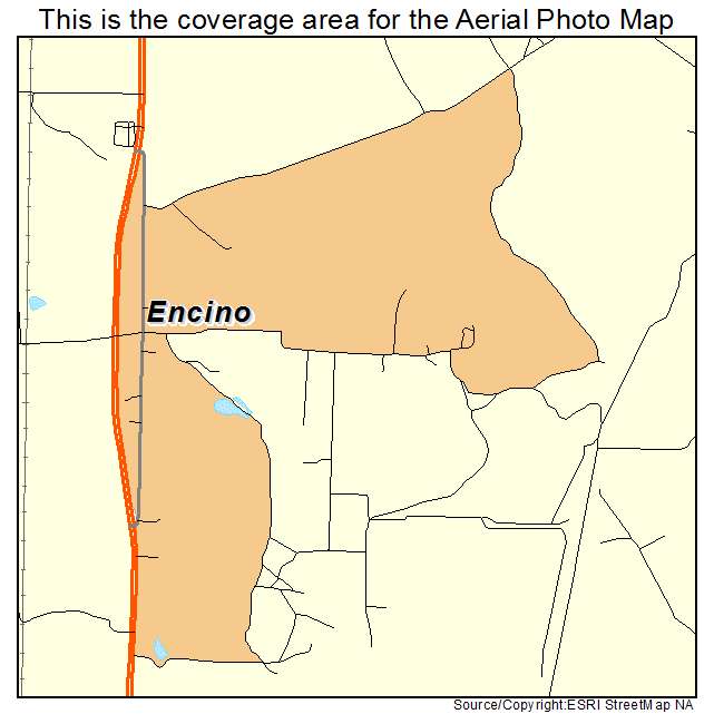 Encino, TX location map 