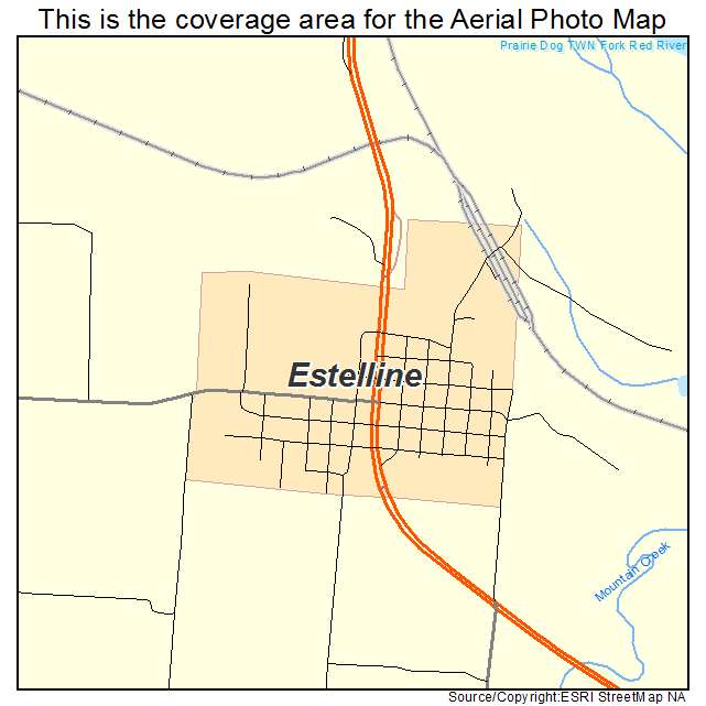 Estelline, TX location map 