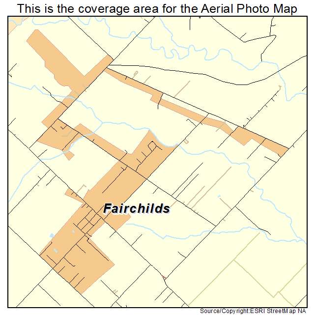 Fairchilds, TX location map 