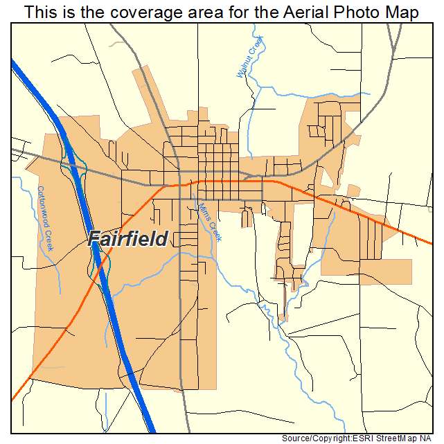Fairfield, TX location map 