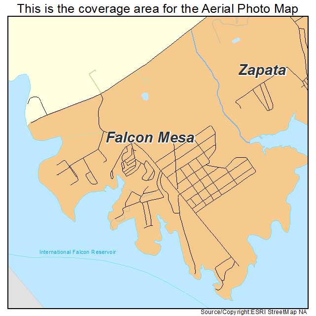 Falcon Mesa, TX location map 