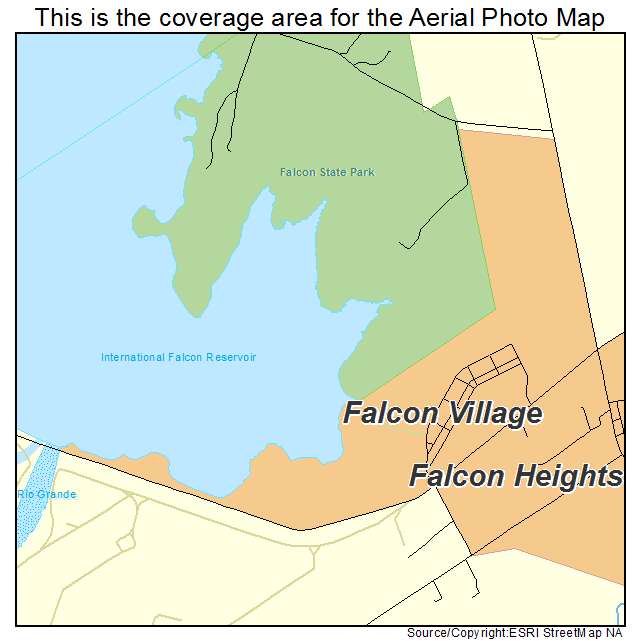 Falcon Village, TX location map 
