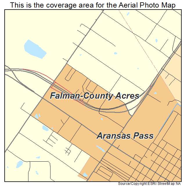 Falman County Acres, TX location map 