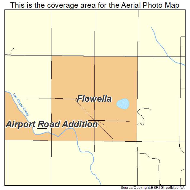 Flowella, TX location map 