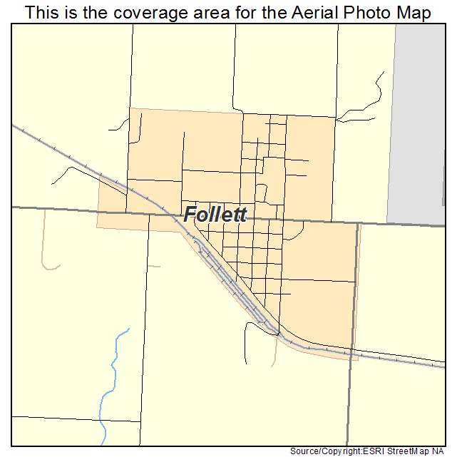 Follett, TX location map 