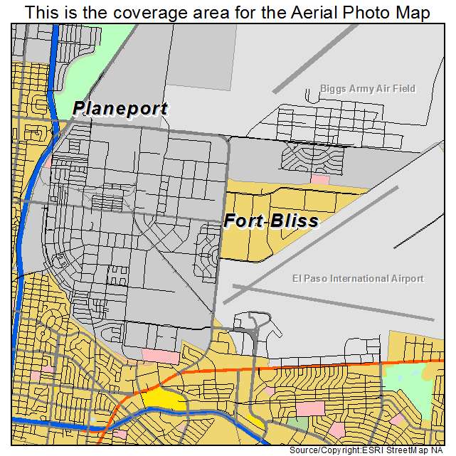 Fort Bliss, TX location map 