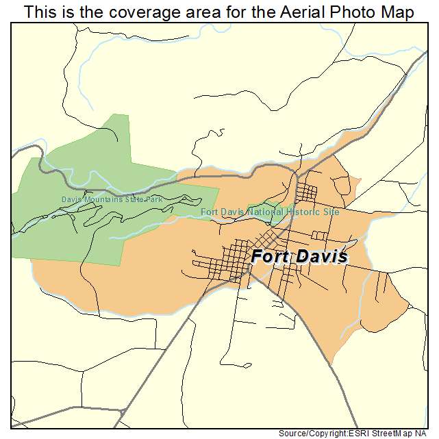 Fort Davis, TX location map 