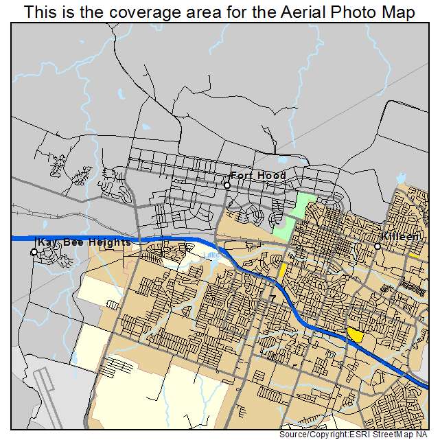 Fort Hood, TX location map 