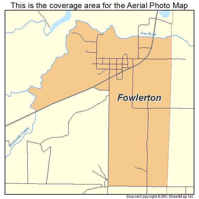 Fowlerton, TX location map 