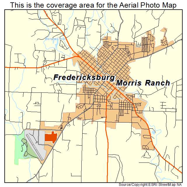 Fredericksburg, TX location map 