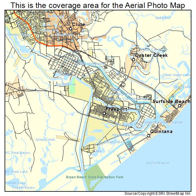 Freeport, TX location map 