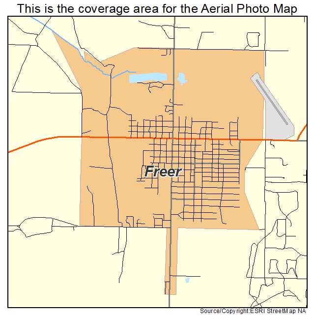 Freer, TX location map 