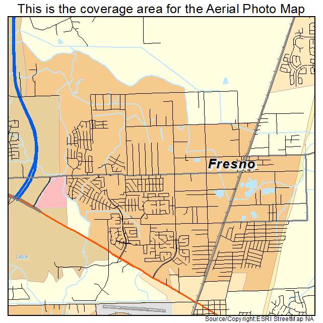 Fresno, TX location map 