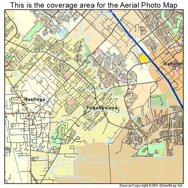 Friendswood, TX location map 