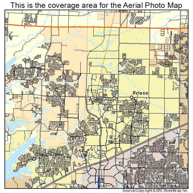 Frisco, TX location map 