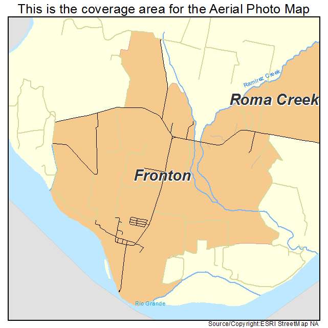 Fronton, TX location map 