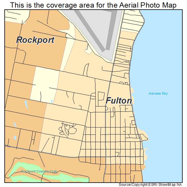 Fulton, TX location map 