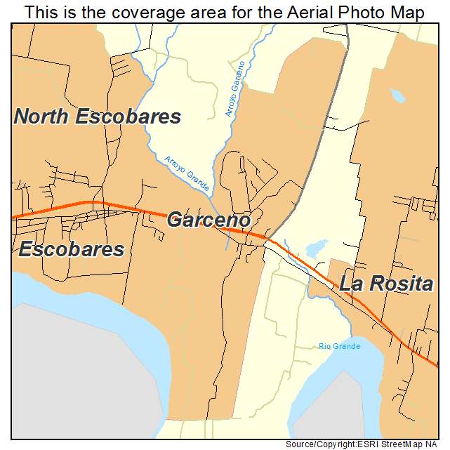 Garceno, TX location map 