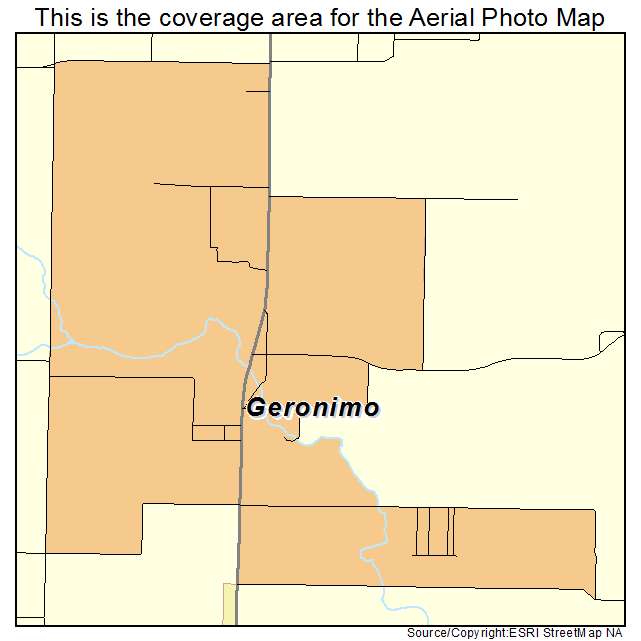 Geronimo, TX location map 