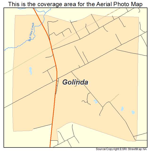 Golinda, TX location map 