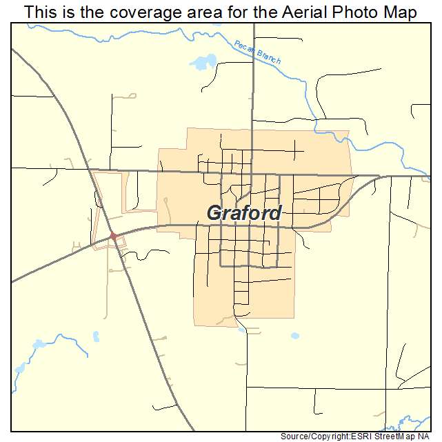 Graford, TX location map 