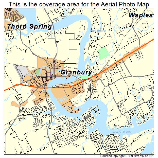 Granbury, TX location map 