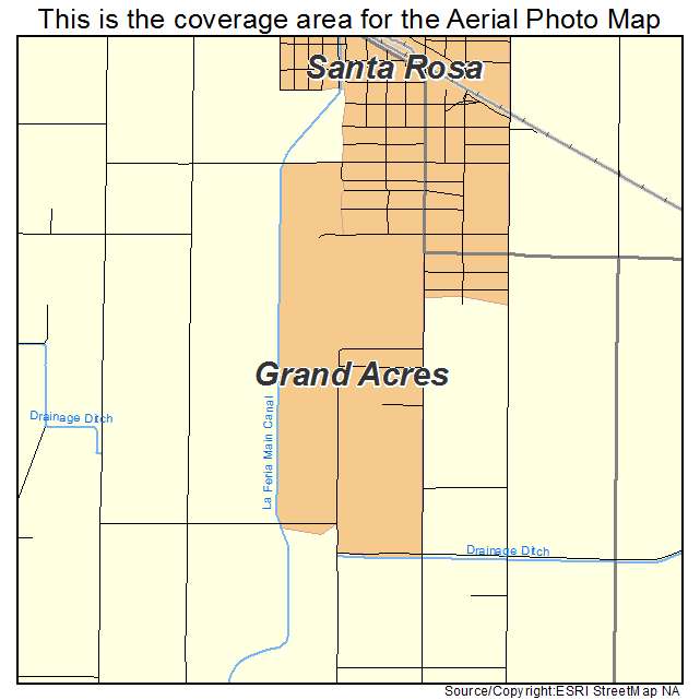 Grand Acres, TX location map 