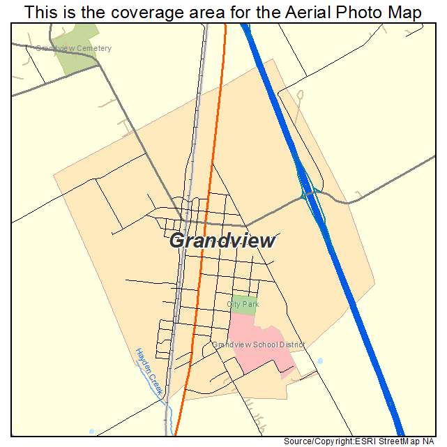 Grandview, TX location map 