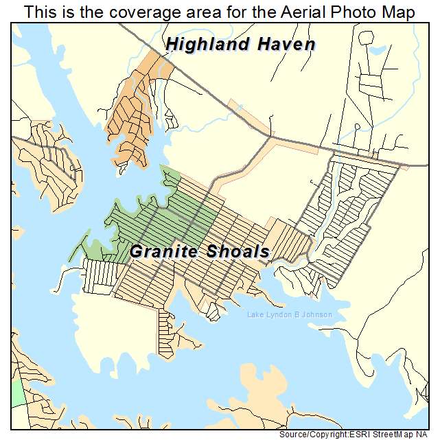 Granite Shoals, TX location map 