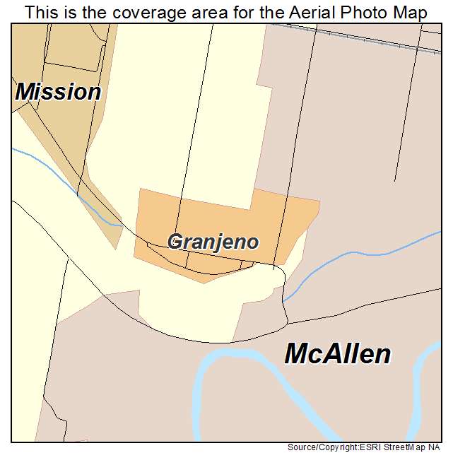 Granjeno, TX location map 
