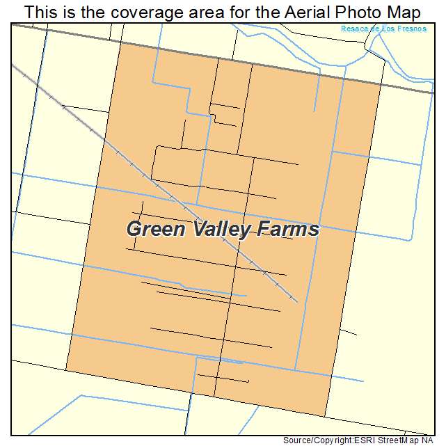 Green Valley Farms, TX location map 