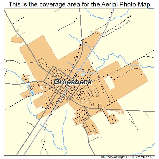 Groesbeck, TX location map 