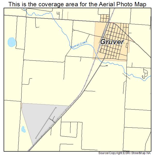 Gruver, TX location map 